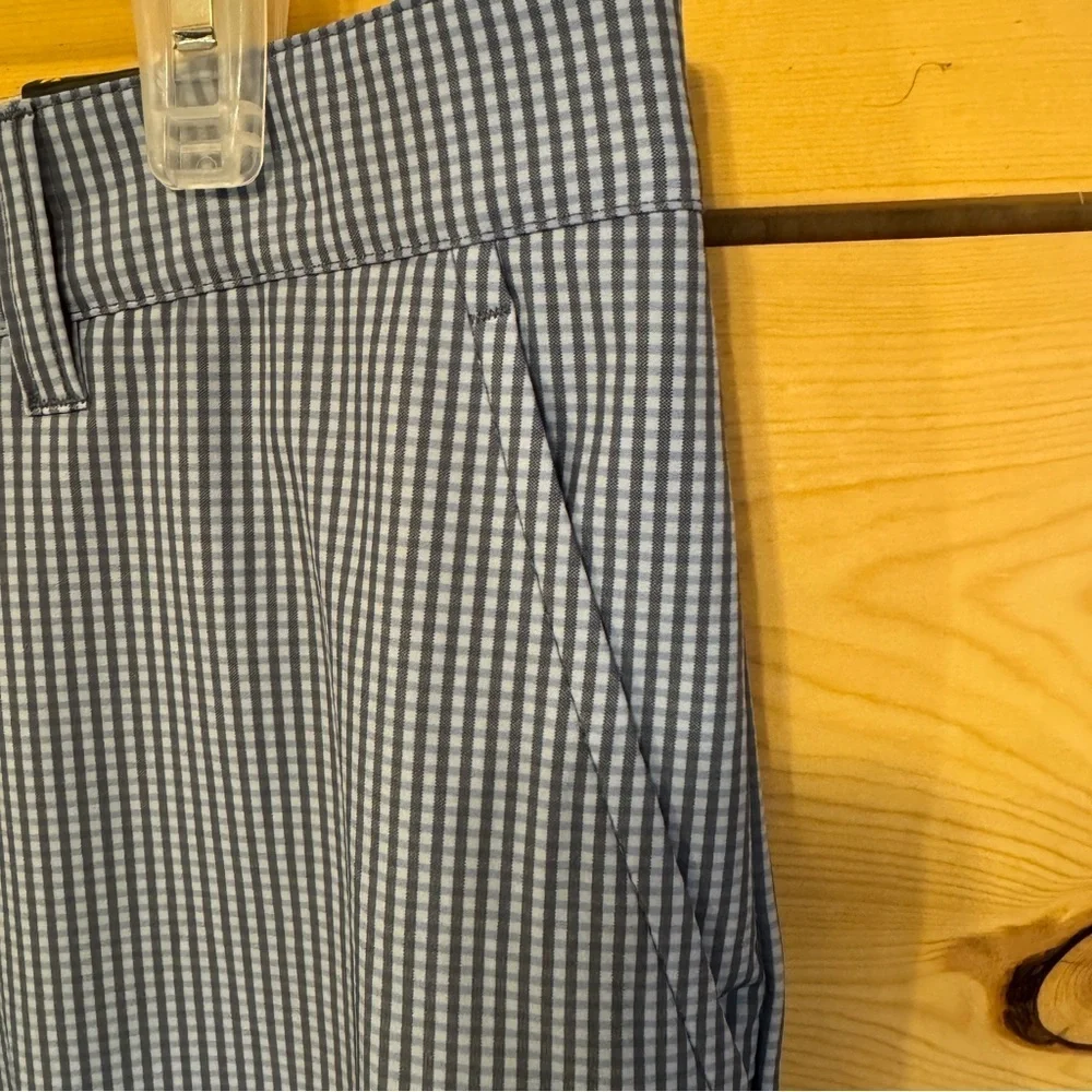 Adidas Men Blue Tech Ink Gingham Golf Shorts 34 Ultimate365 NWT Stretch